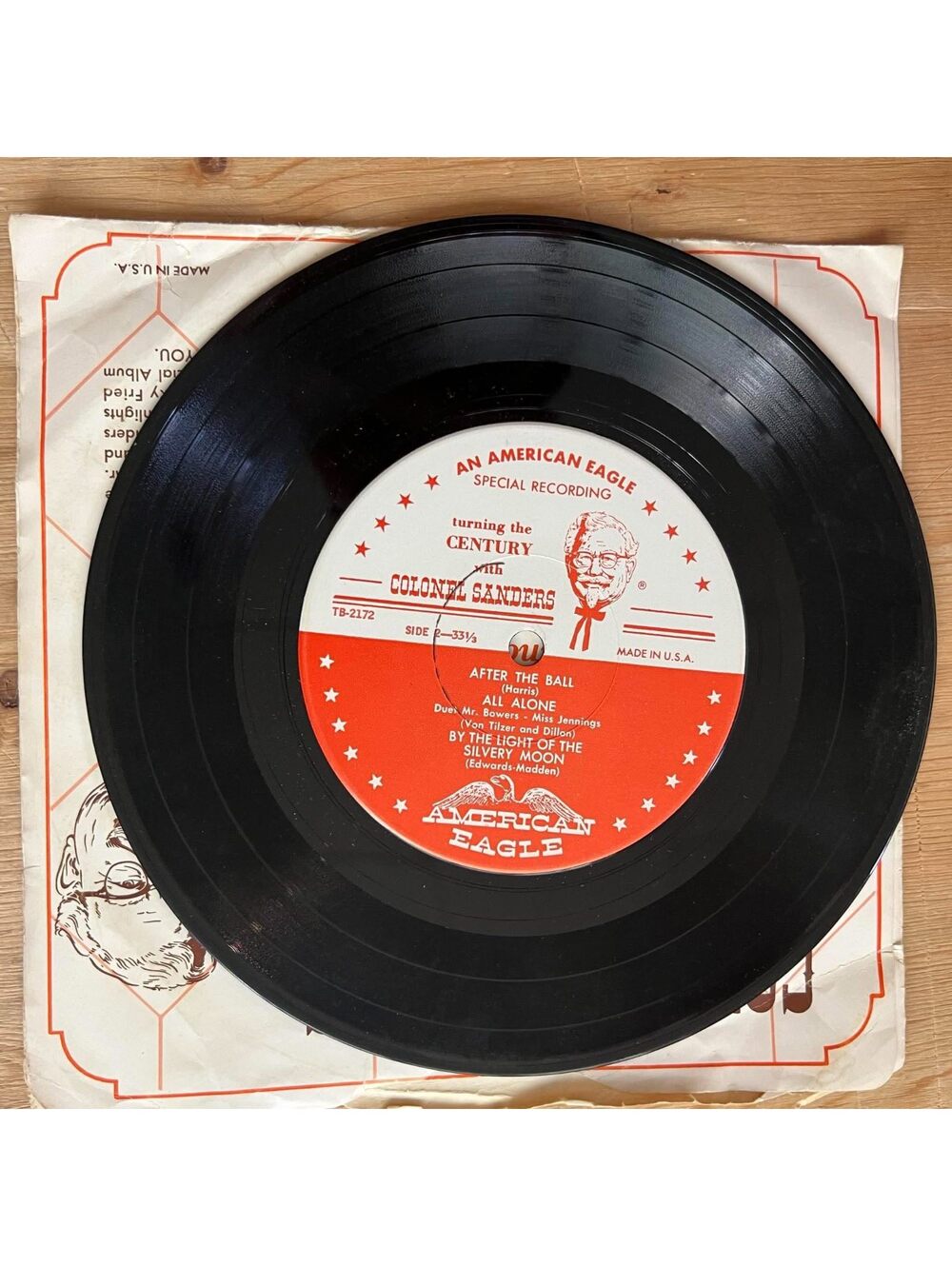 Colonel Sanders - After the Ball/Colonel's Cracklin's 45rpm VG+ R16